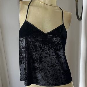 Victoria's Secret Black Velvet Camisole